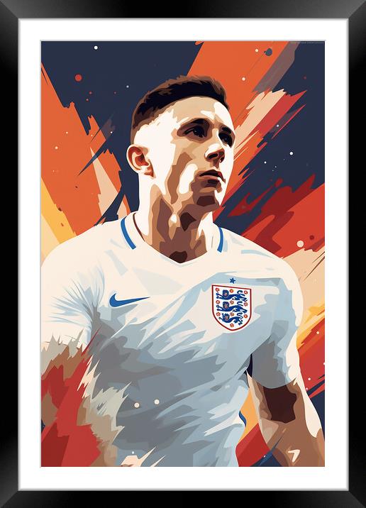 Phil Foden Framed Mounted Print by Steve Smith