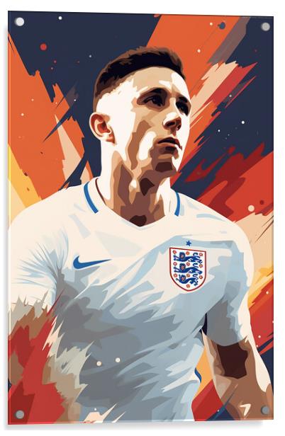 Phil Foden Acrylic by Steve Smith