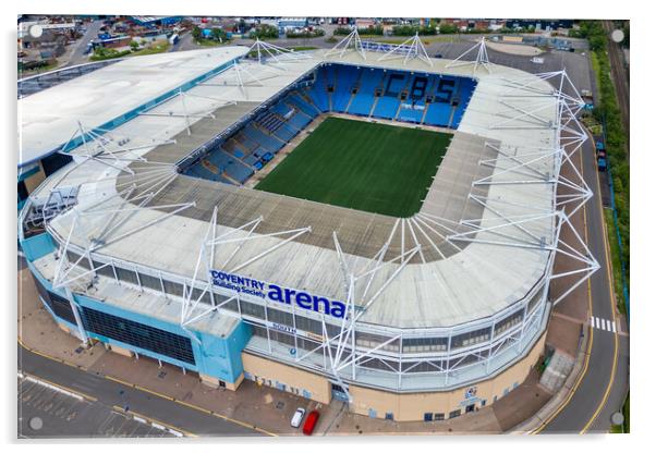 Coventry City Football Stadium Aerial Acrylic by Apollo Aerial Photography