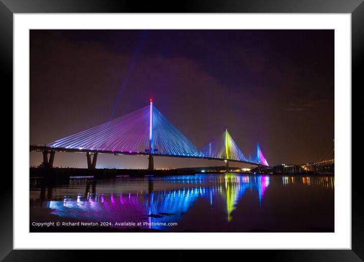 The Queensferry Crossing, Scotland Framed Mounted Print by Richard Newton