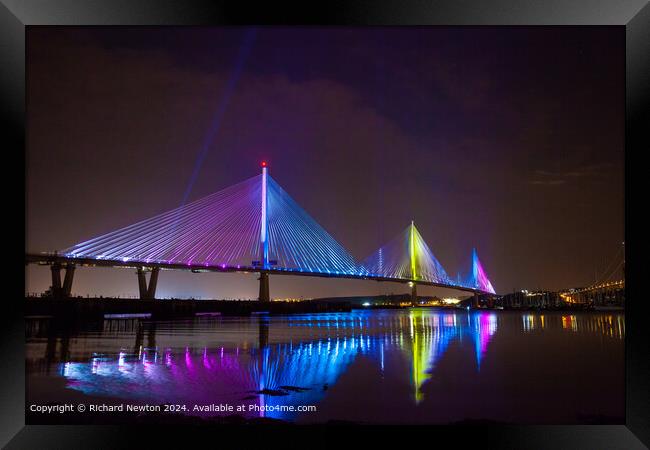 The Queensferry Crossing, Scotland Framed Print by Richard Newton