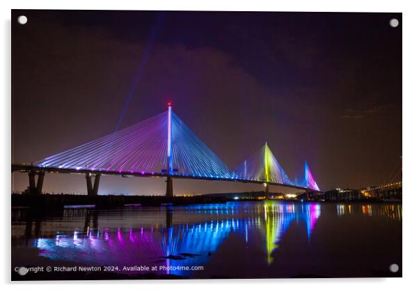 The Queensferry Crossing, Scotland Acrylic by Richard Newton