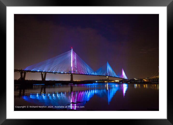 The Queensferry Crossing, Scotland Framed Mounted Print by Richard Newton
