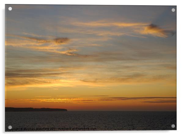 Sunrise over Flamborough Head Acrylic by Stephen Wakefield