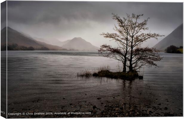 Crummock Water at Dusk Canvas Print by Chris Drabble