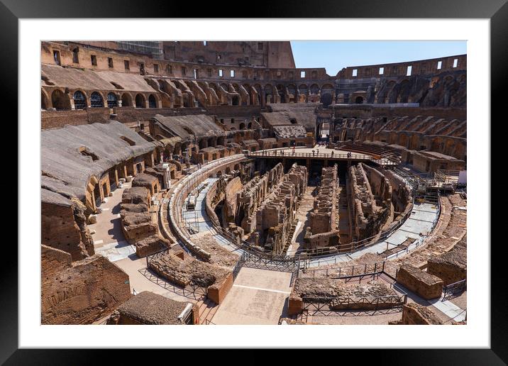 Colosseum Flavian Amphitheatre In Rome Framed Mounted Print by Artur Bogacki
