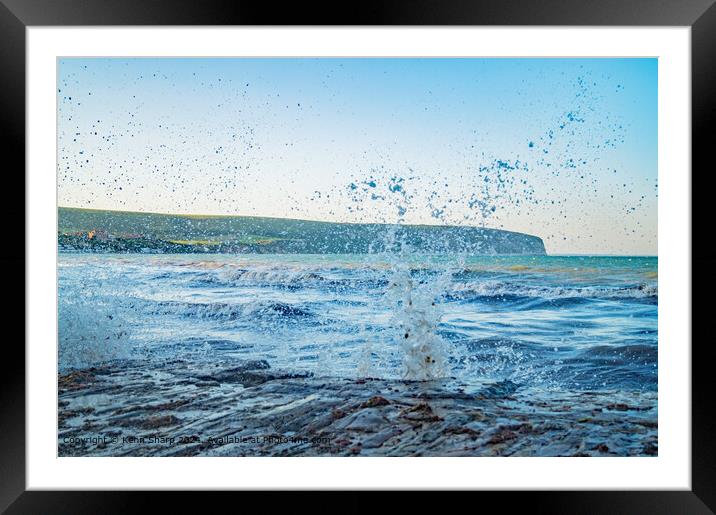 With A Splash Framed Mounted Print by Kenn Sharp