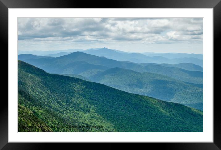 Sunset Ridge Trail, Vermont Framed Mounted Print by Andy Millard