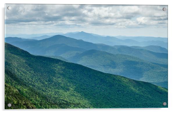 Sunset Ridge Trail, Vermont Acrylic by Andy Millard