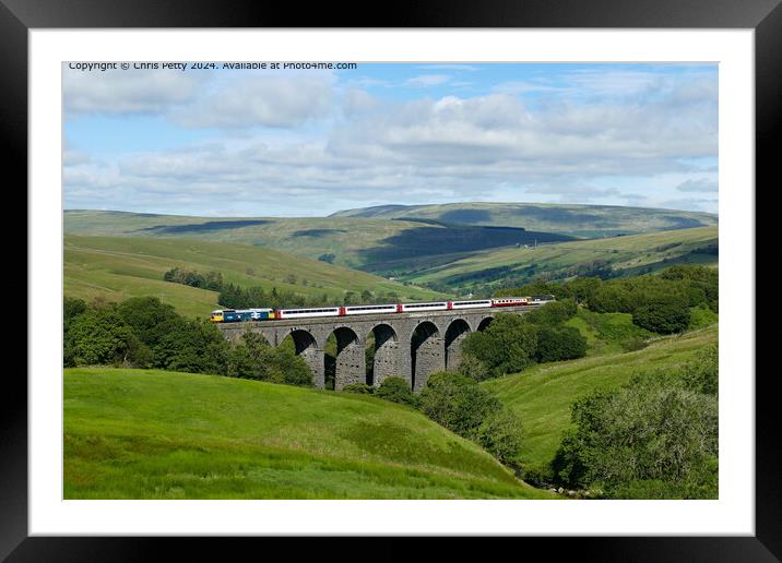 The Staycation Express on Dent Head Viaduct Framed Mounted Print by Chris Petty