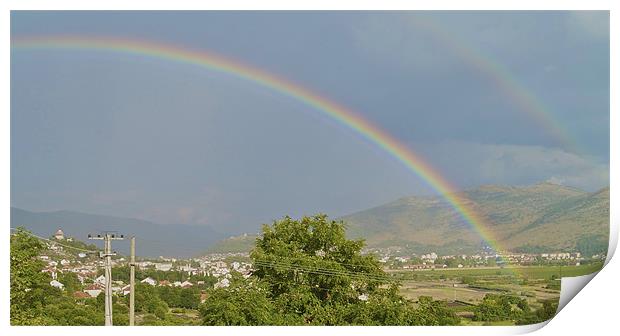 RAINBOW OVER TREBINJE Print by radoslav rundic