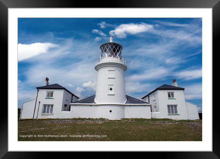 Caldey Island Lighthouse Architecture Framed Mounted Print by Tom McPherson