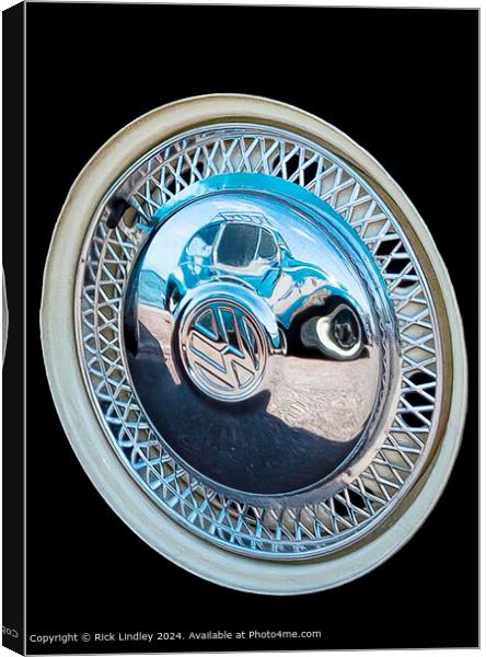 Reflection, Wheel, Circle Canvas Print by Rick Lindley