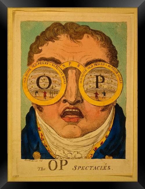 Satirical Covent Garden Nostalgia Framed Print by Steve Painter