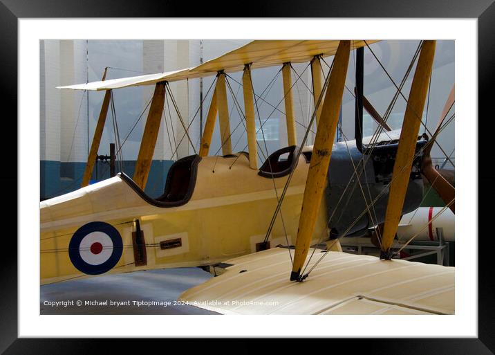 Royal Aircraft BE 2C 2699 Detail Framed Mounted Print by Michael bryant Tiptopimage