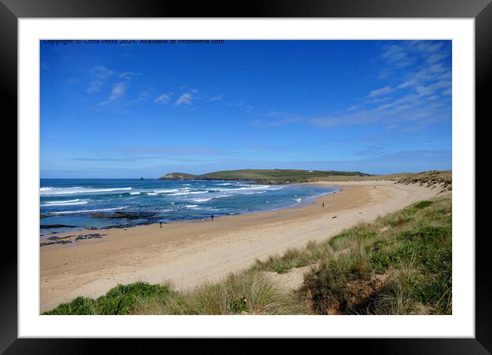 Constantine Bay, Cornwall Framed Mounted Print by Chris Petty