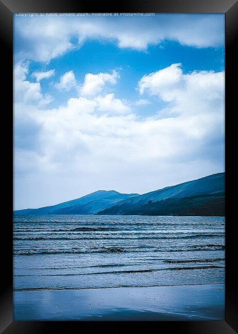 Dingle Ireland Mountains Sea Framed Print by Katie Sokald