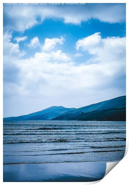 Dingle Ireland Mountains Sea Print by Katie Sokald