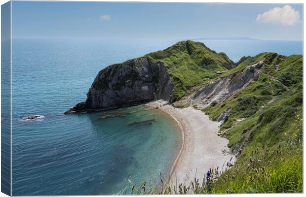 Durdle Door, Limestone Arch Canvas Print by kathy white