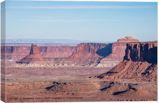 Breathtaking Landscape from Grand View Point in Canyonlands National Park, Utah Canvas Print by Madeleine Deaton