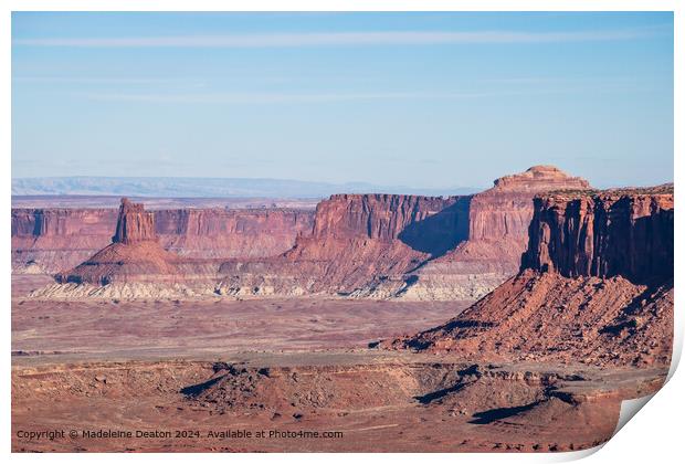 Breathtaking Landscape from Grand View Point in Canyonlands National Park, Utah Print by Madeleine Deaton