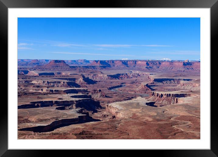 Breathtaking View from the Green River Overlook in Canyonlands National Park Framed Mounted Print by Madeleine Deaton