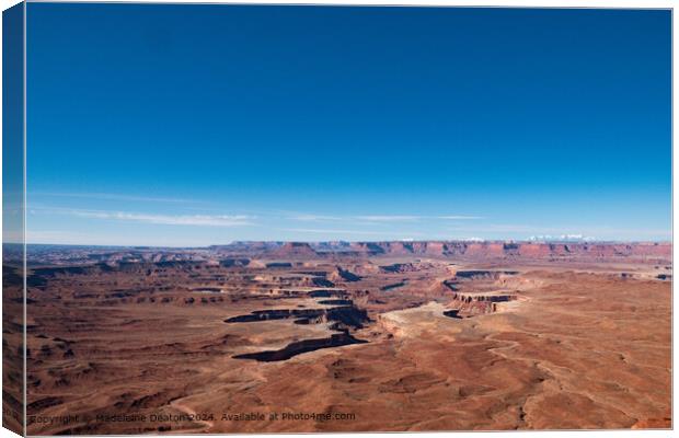 Breathtaking Panoramic View of Canyonlands National Park's Green River in Utah Canvas Print by Madeleine Deaton