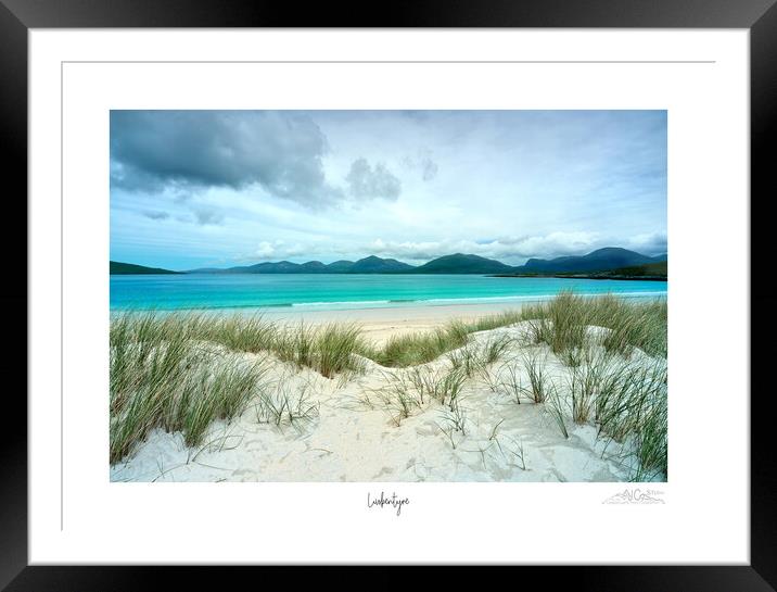 Harris Golden Sand and Emerald Waters Framed Mounted Print by JC studios LRPS ARPS