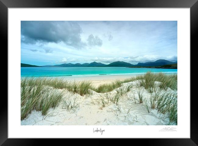 Harris Golden Sand and Emerald Waters Framed Print by JC studios LRPS ARPS