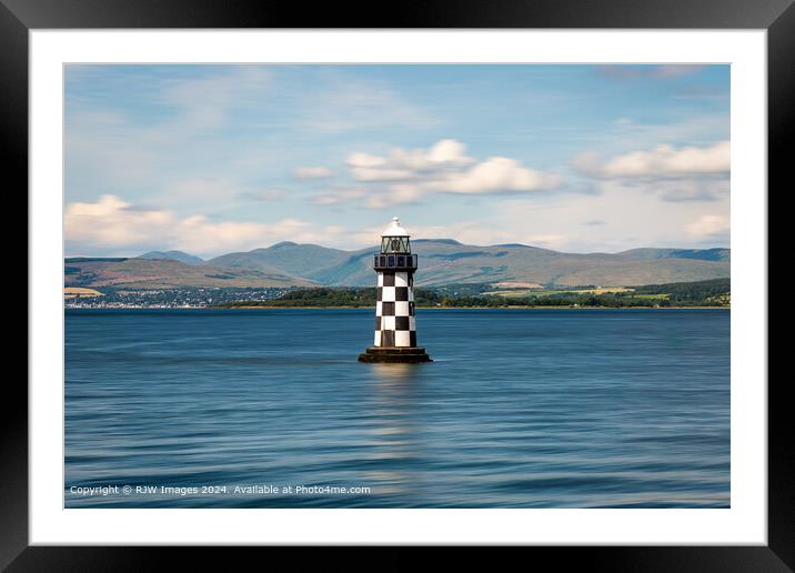 River Clyde Port Glasgow Landscape Framed Mounted Print by RJW Images