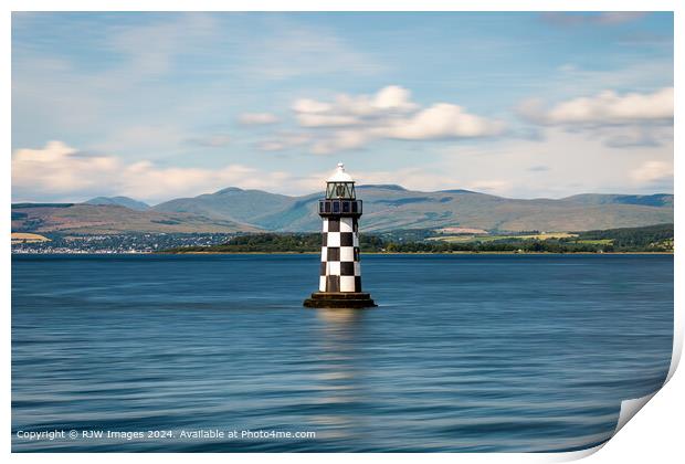 River Clyde Port Glasgow Landscape Print by RJW Images