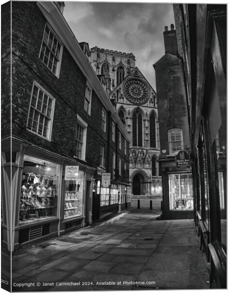 York at Night Canvas Print by Janet Carmichael