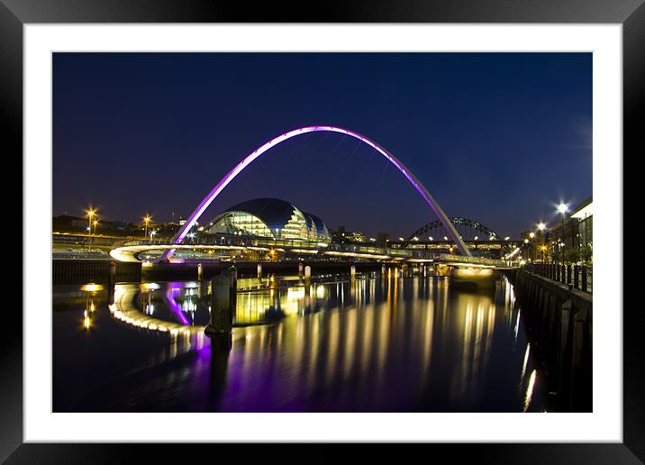 newcastle quayside Framed Mounted Print by Northeast Images