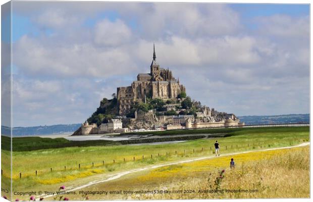 Medieval Abbey Rising, Le Havre Canvas Print by Tony Williams. Photography email tony-williams53@sky.com