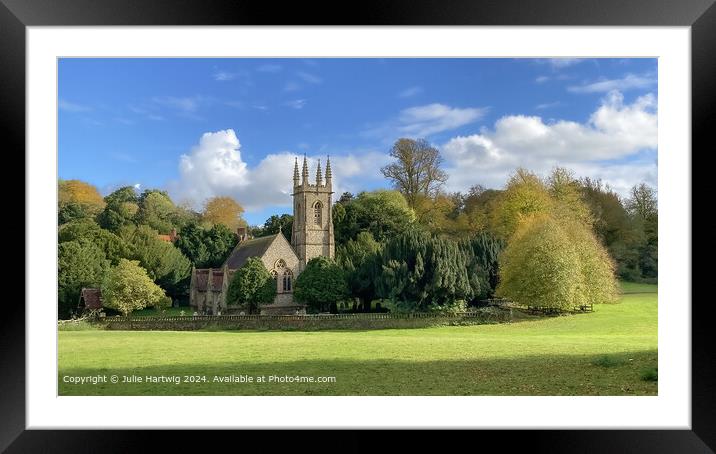 St Nicholas's Church, Chawton Framed Mounted Print by Julie Hartwig