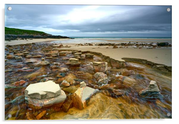 Lewis Coastal Erosion Seascape Acrylic by JC studios LRPS ARPS