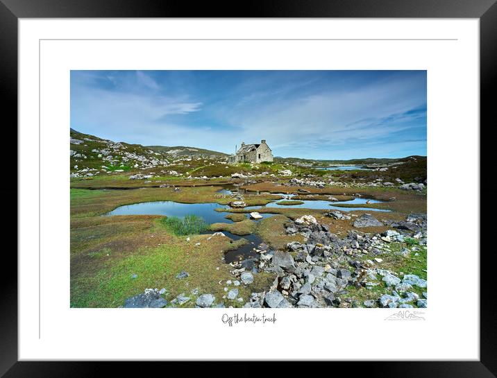 Harris Lake Mountain Landscape Framed Mounted Print by JC studios LRPS ARPS