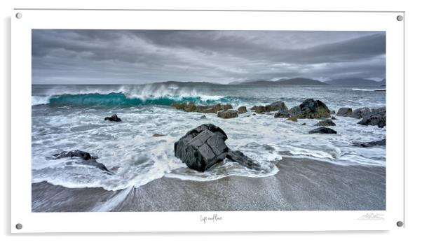 Life and Love: A Tranquil Harris Seascape Acrylic by JC studios LRPS ARPS