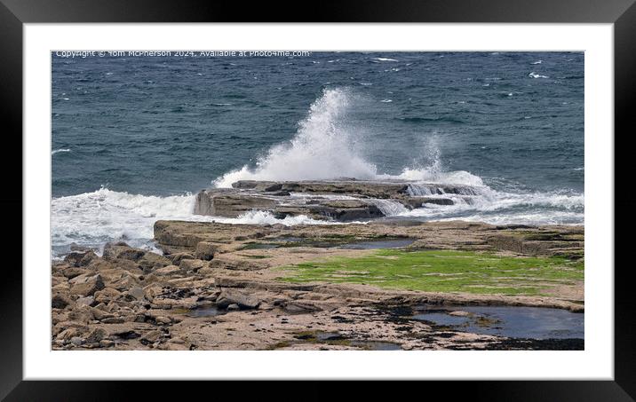 Moray Firth Waves: Nautical Scotland Framed Mounted Print by Tom McPherson