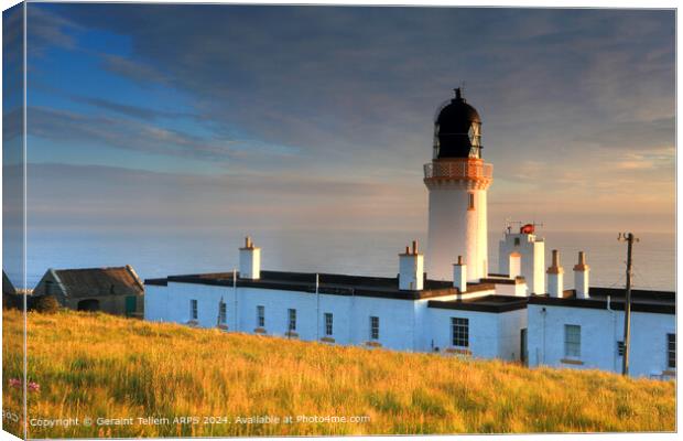 Dunnet Head Lighthouse, Scotland Canvas Print by Geraint Tellem ARPS