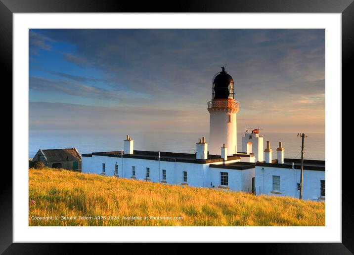 Dunnet Head Lighthouse, Scotland Framed Mounted Print by Geraint Tellem ARPS