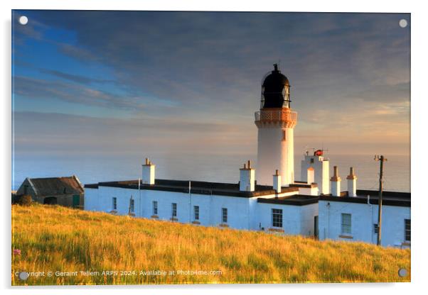 Dunnet Head Lighthouse, Scotland Acrylic by Geraint Tellem ARPS