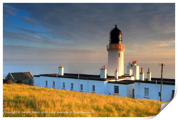 Dunnet Head Lighthouse, Scotland Print by Geraint Tellem ARPS