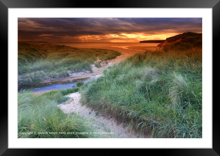 Dunnet Bay SunsetLandscape Framed Mounted Print by Geraint Tellem ARPS