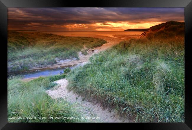 Dunnet Bay SunsetLandscape Framed Print by Geraint Tellem ARPS