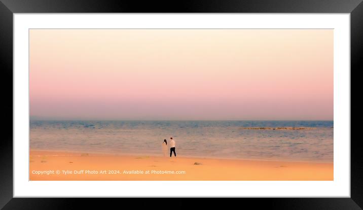 Sunset at Seamill On the Clyde Framed Mounted Print by Tylie Duff Photo Art