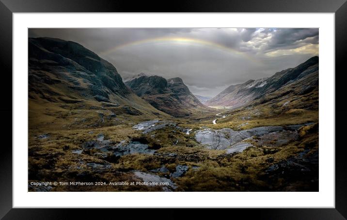 Glencoe Highland Landscape Framed Mounted Print by Tom McPherson