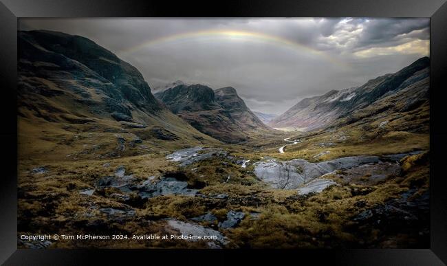 Glencoe Highland Landscape Framed Print by Tom McPherson