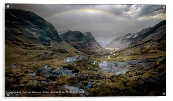 Glencoe Highland Landscape Acrylic by Tom McPherson