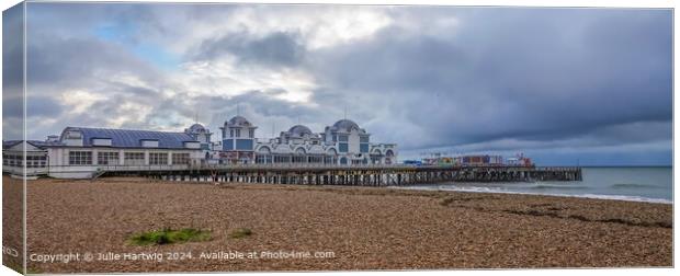 South Parade Pier Canvas Print by Julie Hartwig